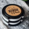 3D printed coaster set with cork tops and holder by Vesta
