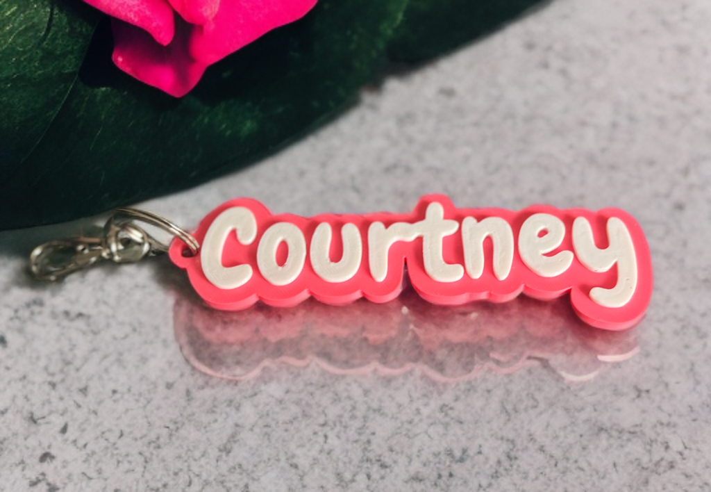 3D Name Keychain — photo 2 by Vesta Custom Creations