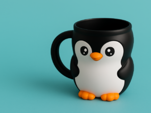 3D printed ice cream pint holder character design by Vesta