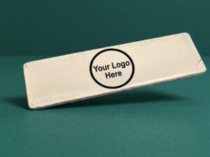 UV printed 3D textured magnetic name badge by Vesta